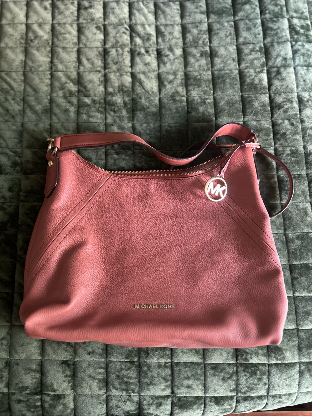 Michael Kors Rose Pink Pebbled Leather Shoulder Bag